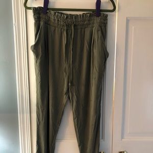 Green American Eagle joggers